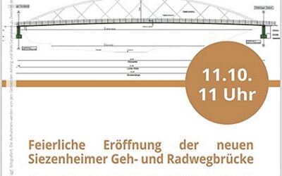 Saalachsteg neu – Stegeröffnung –