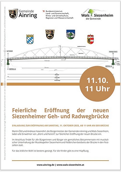 Saalachsteg neu – Stegeröffnung –